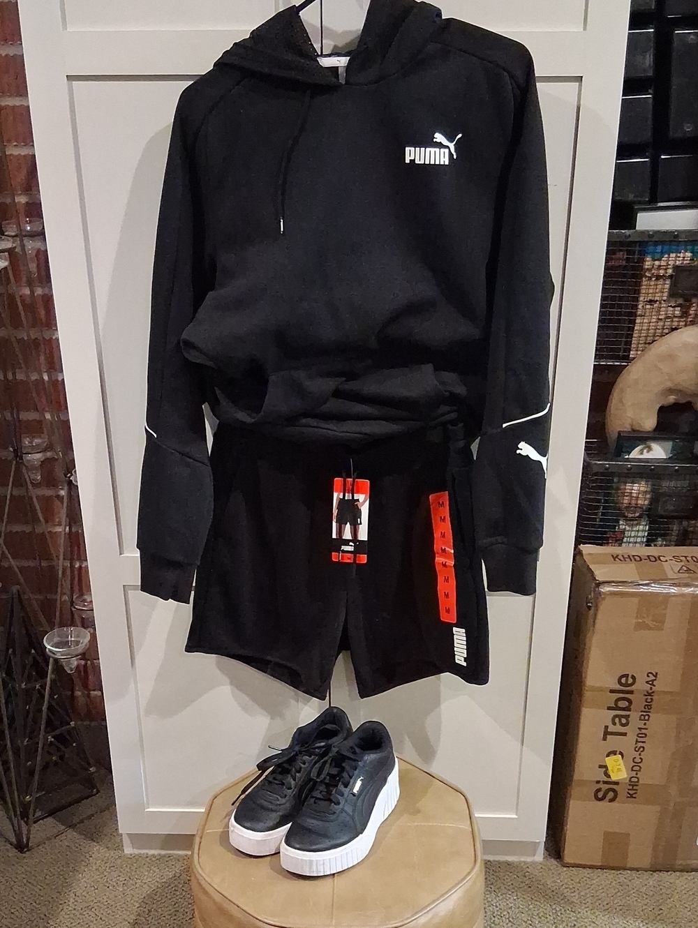 PUMA OUTFIT..SWEATSHIRT. SHORTS & SHOES 3 Pieces